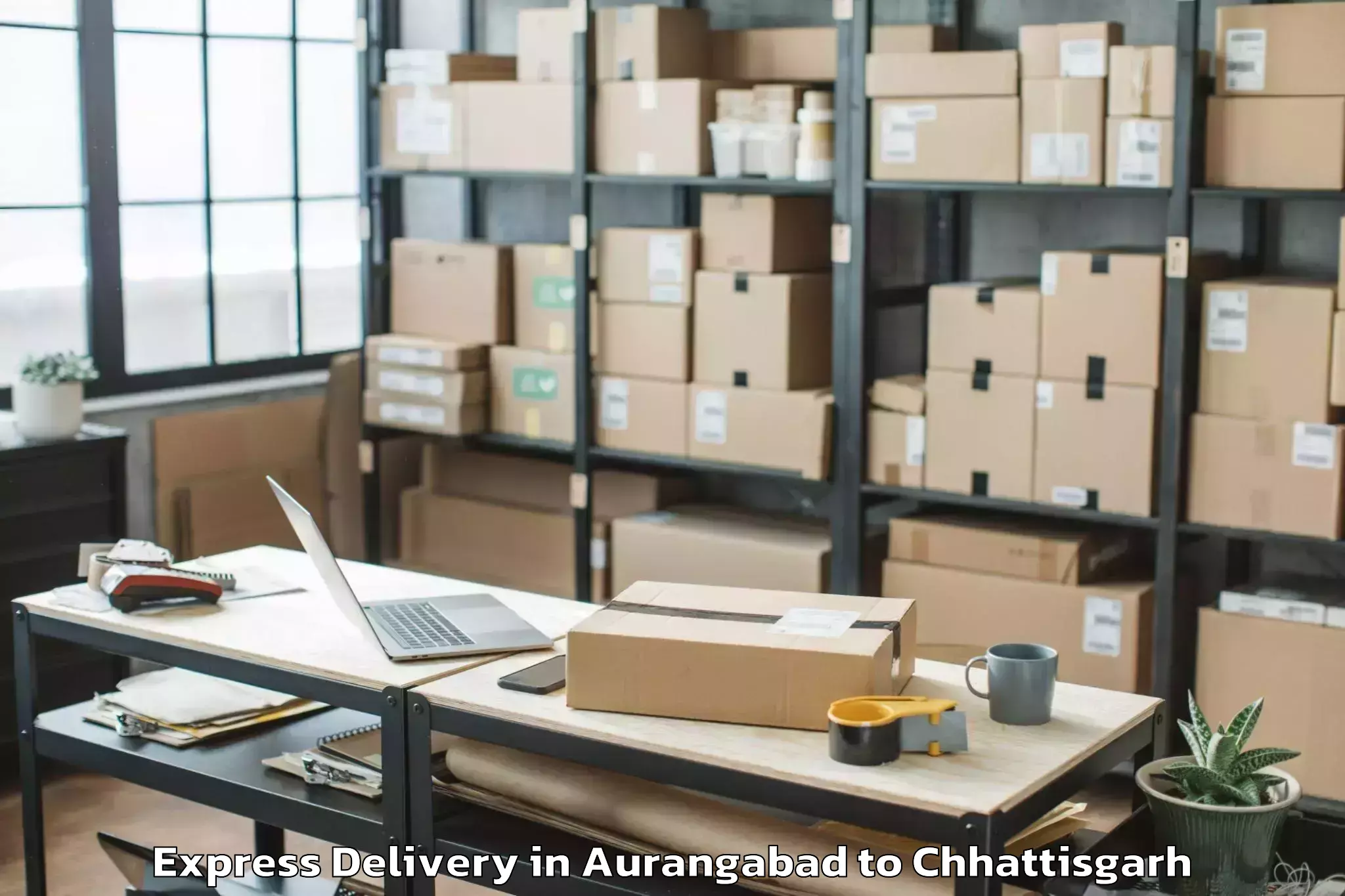 Leading Aurangabad to Malkharoda Express Delivery Provider